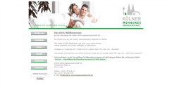 Desktop Screenshot of koelner-wohnungsgenossenschaft.de